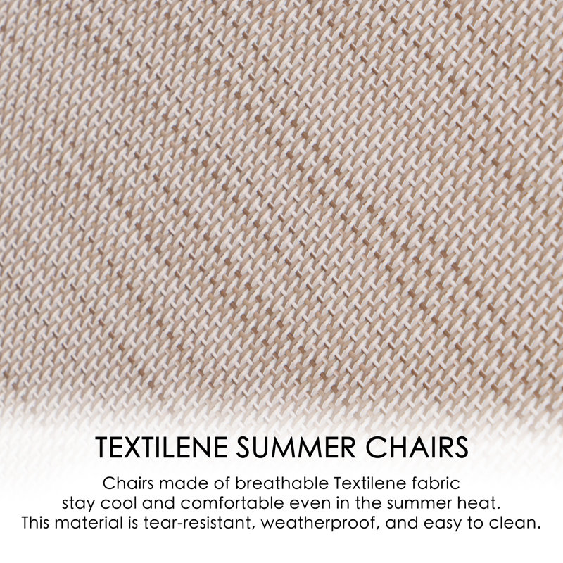 Cozy Cozy Aluminum Reclining Lounge Chair with Cushion Drink Holder Adjustable Assemble-Free , Beige