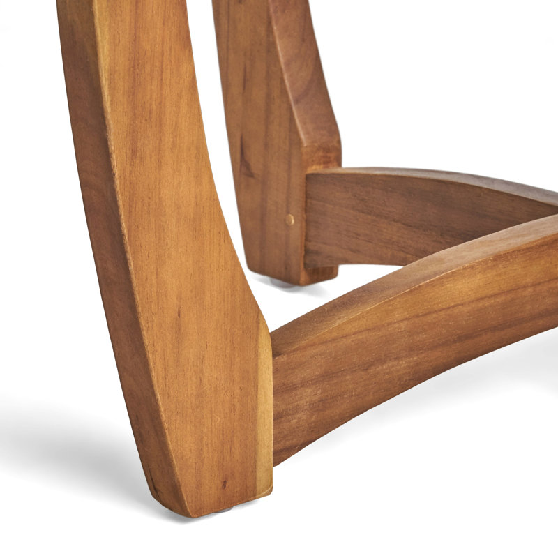 Table rustique 27,5 po - Bois pour l'extérieur avec lattes Design Living
