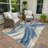 Machine Washable Indoor/Outdoor Lockway ACN2421 Abstract Rug-1892643612
