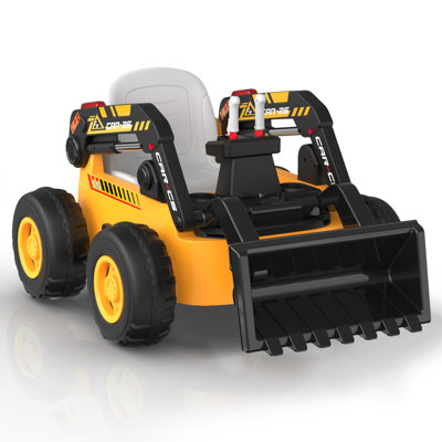 Ligiant Ride On Bulldozer, Kids Ride On Toy With Motorized Front Loader, 4wd Motors, Large 12v 10ah Battery, Bluetooth, Remote Control, Ages 3+