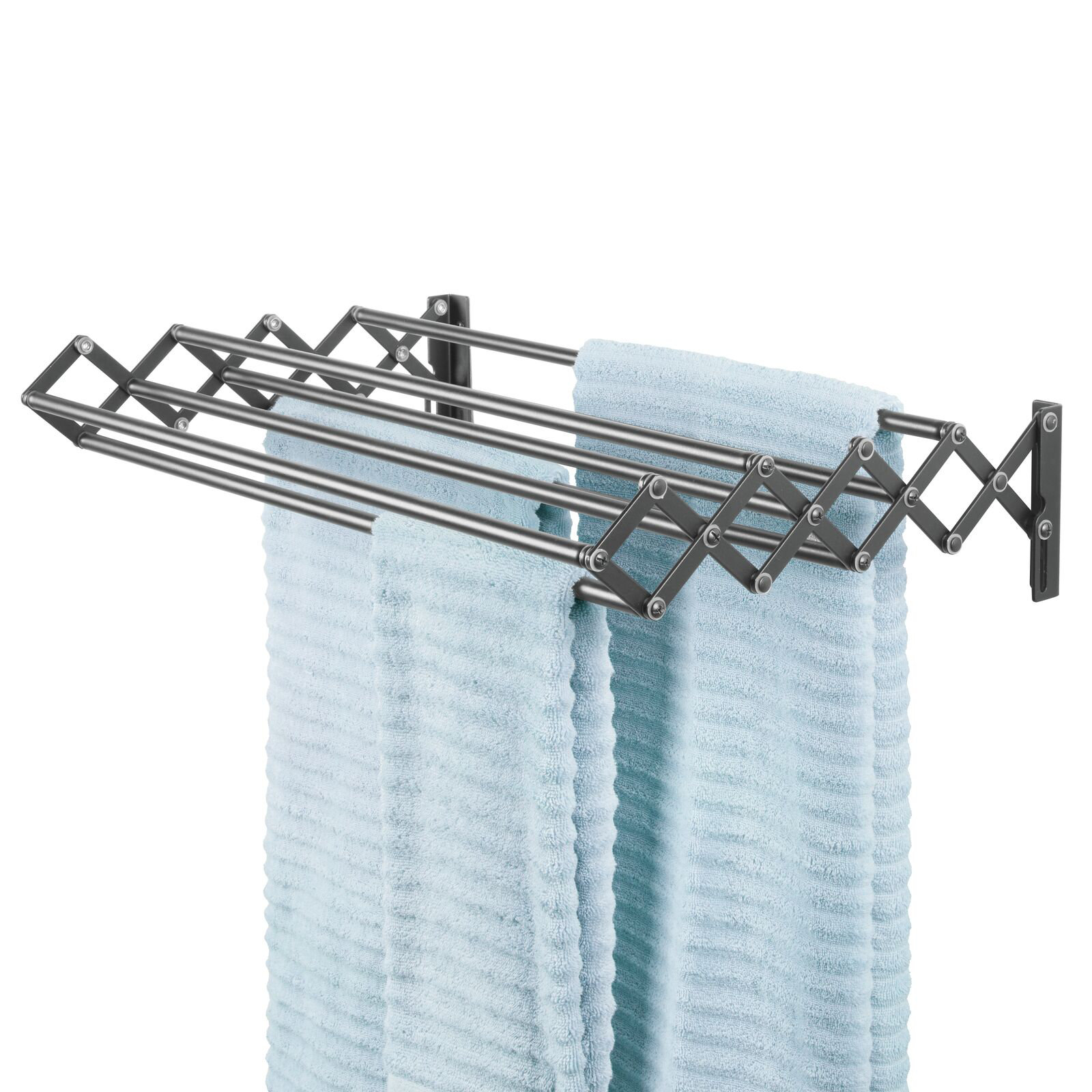 mDesign Expandable Wall Mount Laundry Drying Rack | Wayfair