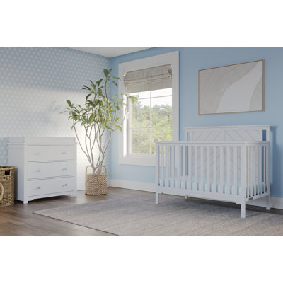 Hampton Flat Top 2-Piece Nursery Furniture Set