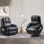 Faux Leather Heated Massage Chair-1467943797