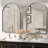 Arched Bathroom Mirror Vanity Wall Mirror,High-Strength Tempered Glass and Aluminum Alloy Framed French Cleat Mounted Wall & Bathroom Mirror-2007018111-2007018112