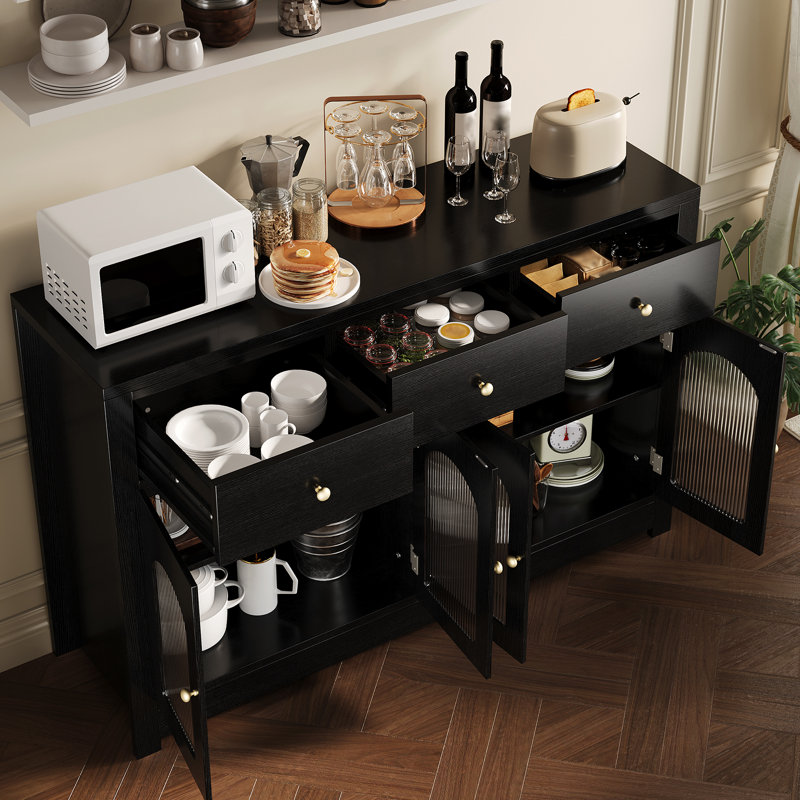 140cm Sideboard, Black