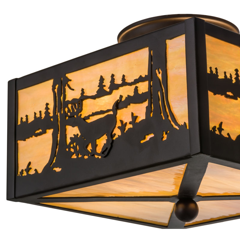 Rustic Lodge 2 - Light Flush Mount