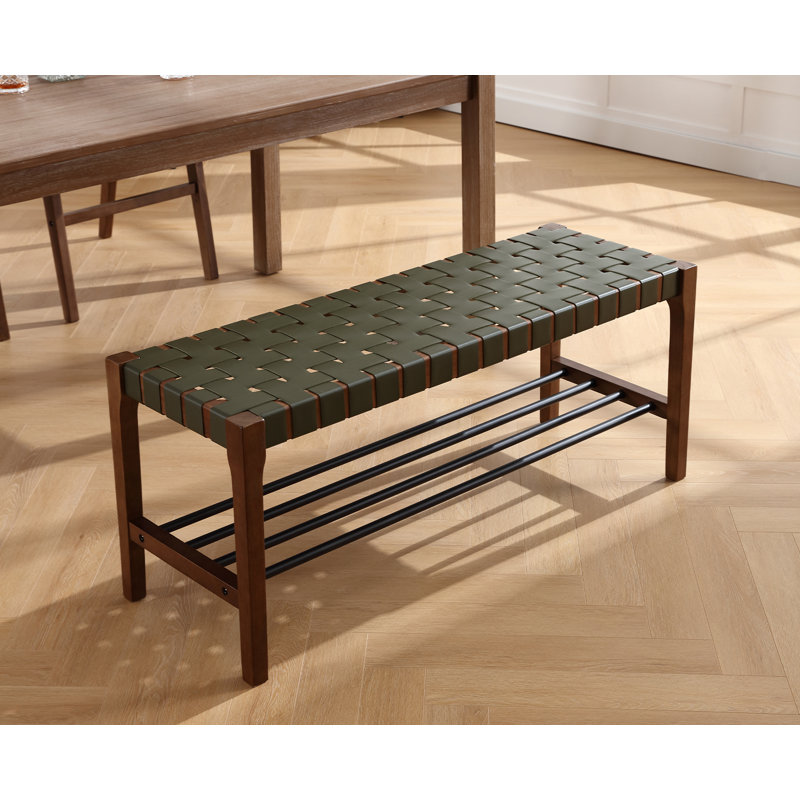 Banc de rangement Aneek, Vert