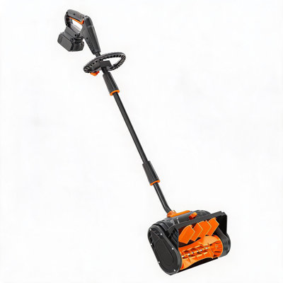 13-Inch 40V Cordless Snow Shovel, Brushless Battery Snow Blower 20FT Throw & Adjustable Handle, Lake Blue