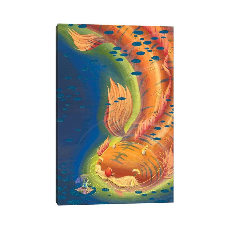 Lily's Kitty by Martin Hsu - Print on Canvas, Wrapped Canvas, 30.48 cm H x 45.72 cm W