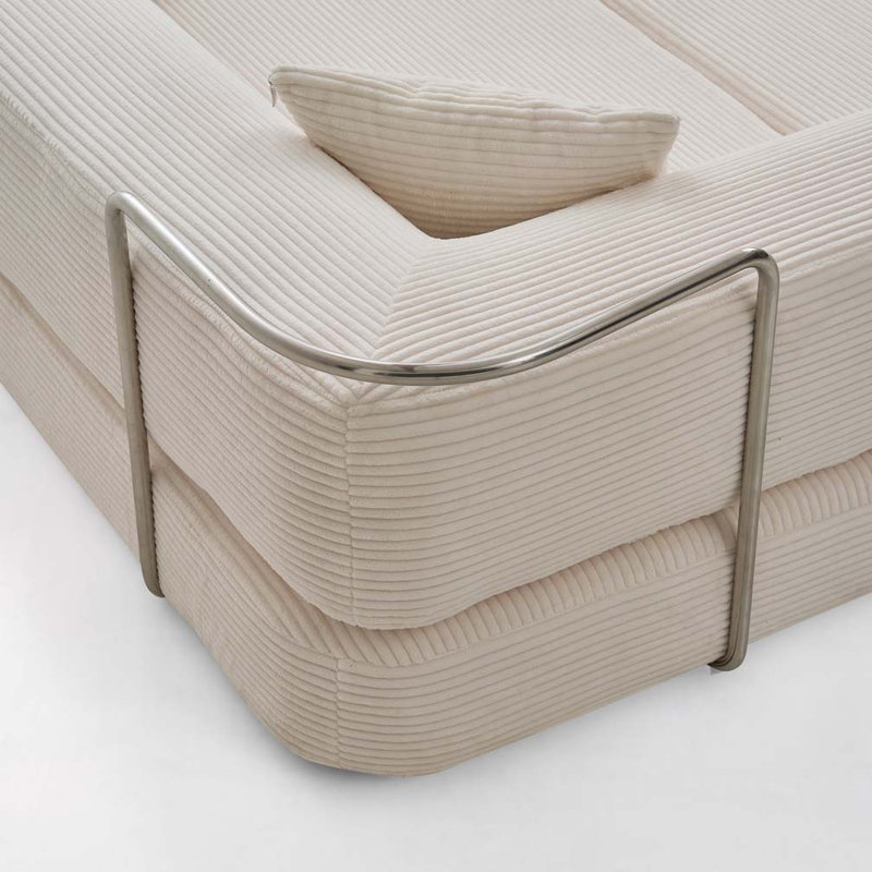 Canapé au sol, canapé compressé, canapé convertible au sol avec coussin convertible, stabilité de la structure, canapé-lit confortable pour la chambre à coucher du salon