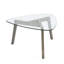 Table basse en bois gris, 31,01 po L, 31,74 po, 18,43 H, 32,57 lb, 37 36 4,25 37,94 lb de large, profond, élevé, poids, largeur du colis, profondeur, hauteur,