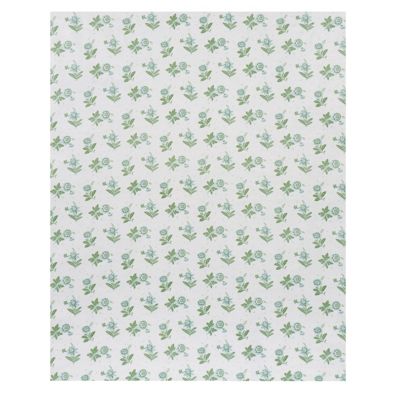 Tissu Colline, Feuille / turquoise