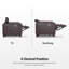  Fauteuil inclinable électrique Wall-hugger, repose-pieds haut avec repose-tête réglable, pour petits espaces-436307413