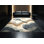 Tapis beige doux et moelleux à motif géométrique bord de mer à motif géométrique beige