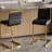 Antigone Upholstered Counter Stool with Metal Frame-771536694-771536681