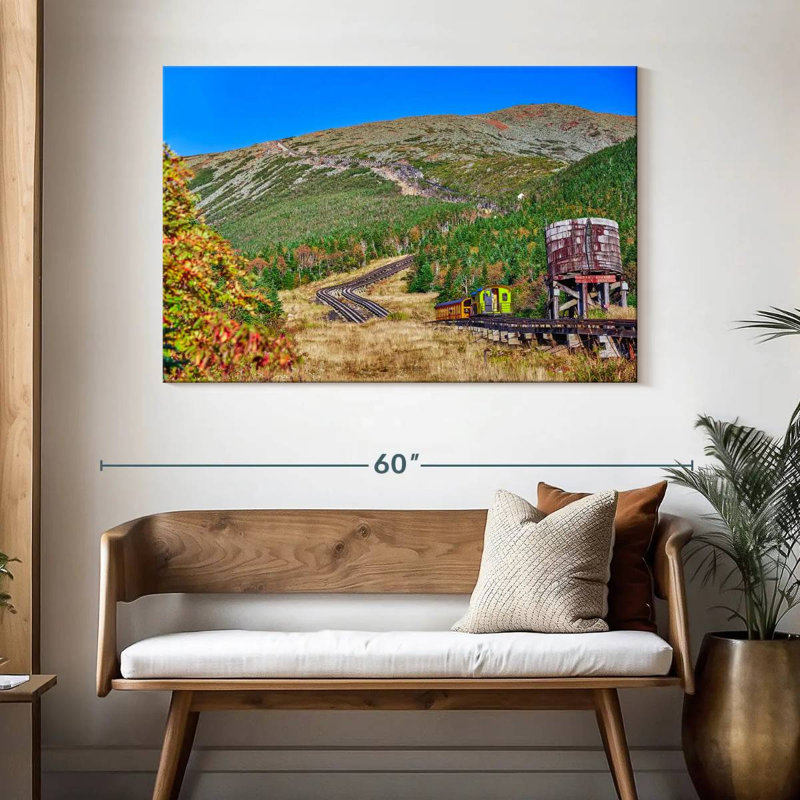 Chemin de fer Mehar Mount Washington Cog, H 32 po x l 48 po