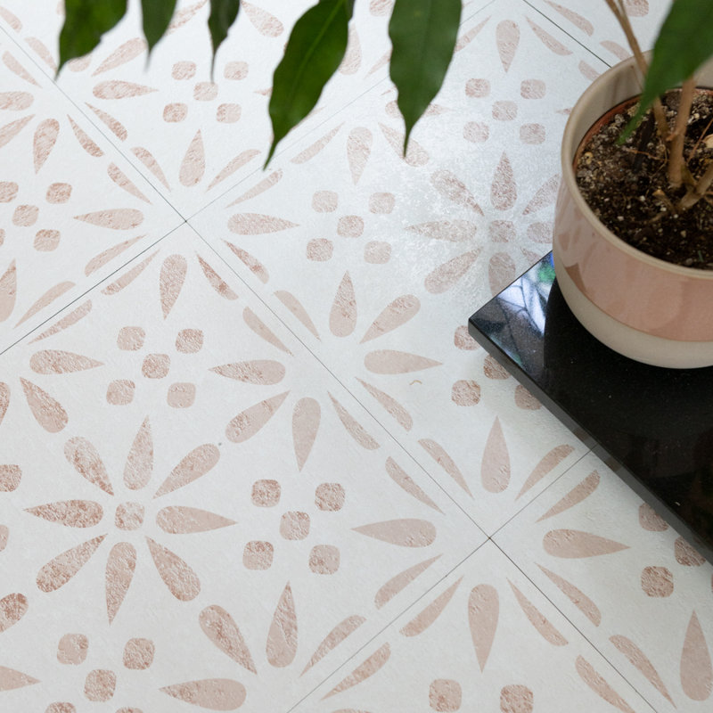 Hrrell Vintage Flowers 30 x 30cm PVC in 2 Colour Blend