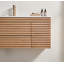 Meuble-lavabo mural simple avec lavabo en céramique