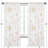 Celestial Geometric Semi-Sheer Rod Pocket Curtains/Drapes