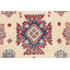 Tapis ivoire noué à la main de conception unique 5 pi 6 po x 9 pi 7 po