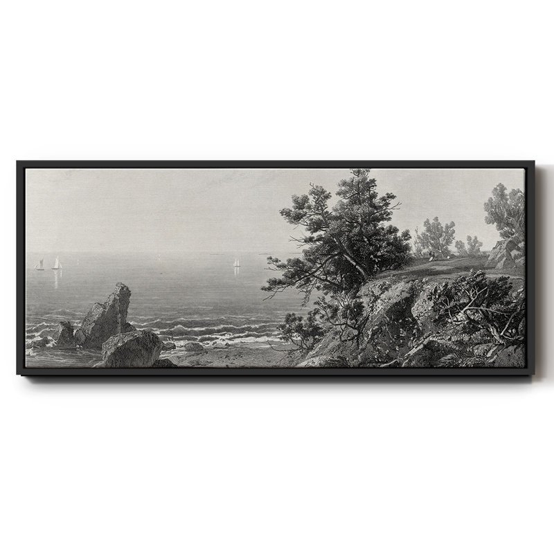 Sur la côte de Beverly, Massachusetts, Noir, H 20 po x l 50 po x P 1,5 po