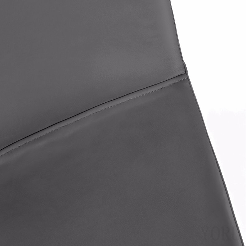 Office Chair, Bar Height, Standing, Computer Desk, Work, Grey Leather Look, Black Metal, Contemporary, Modern