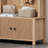 Natural-Colored Farmhouse-Style Entryway Coat Rack, Four-In-One Multi-Functional, Includes Hooks, Shoe Rack, Bench, And Hallway Use.-299365112