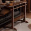 Table de bout rectangulaire en bois massif brun noisette-443523504-443523509