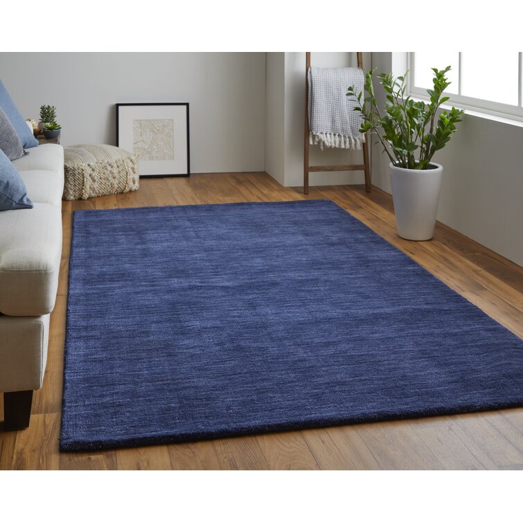 Amazing Rugs A1013-23 2 x 3 ft. Fuzzy Shaggy Blue Hand Tufted Area Rug