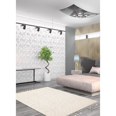 Tapis rectangulaire nouvel âge en laine 5 pi 1 po x 7 pi 10 po Benley