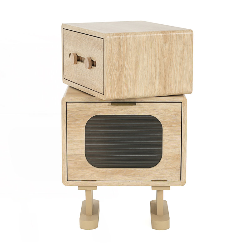 Creative Rotatable Robot Storage Side Table