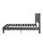 Queen Upholstered Platform Bed with Headboard, Wood Slat Support, No Box Spring, Gray