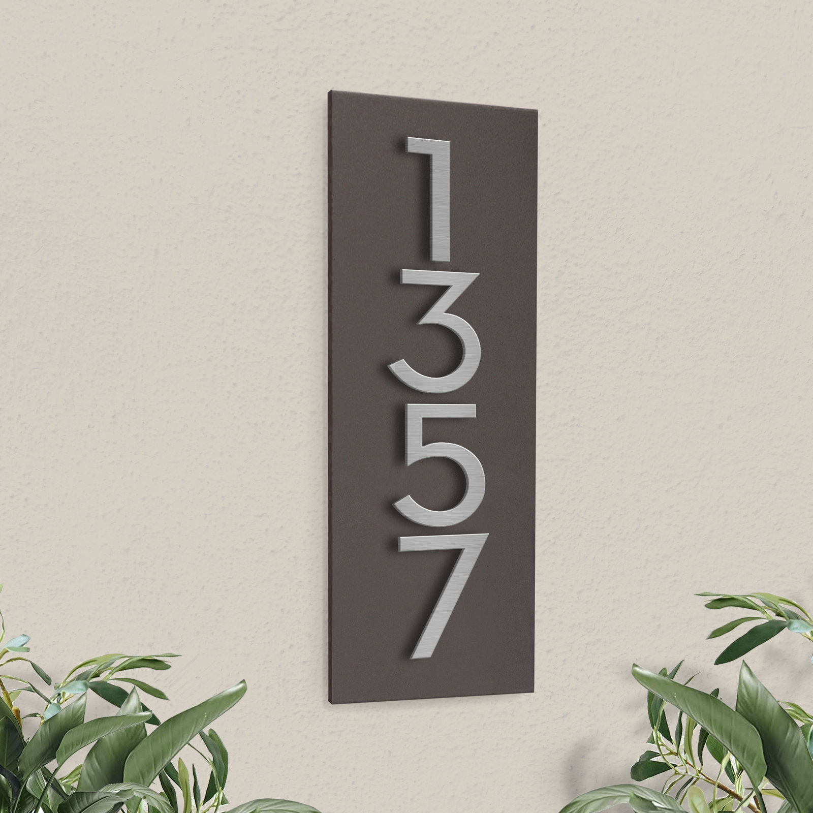 Simply Sweet Wall Address Plaque, Brown, Yes, Silver