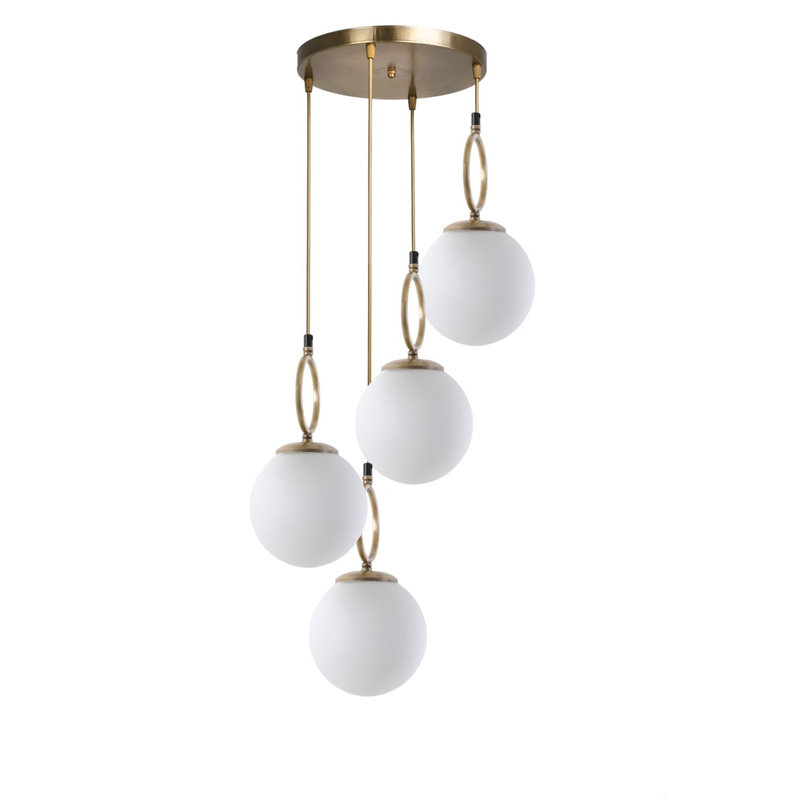 Lustre scandinave Glam, 11,8 po de diamètre, 27,6 po de hauteur | 100% métal avec peinture séchée au four, revêtement dégringolé | Douille E27, 40 W maximum | Conception blanche élégante pour les solutions de décoration et d'éclairage modernes