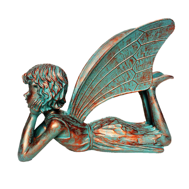 Statue de jardin Suffolk Fairy Dreamer, H 5,5 po x l 2 po x P 8 po