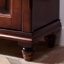 Banc de rangement pour chaussures en bois massif noyer