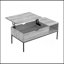 Table basse à plateau relevable moderne avec rangement et tablette ouverte, idéale pour les espaces de vie contemporains-898587240