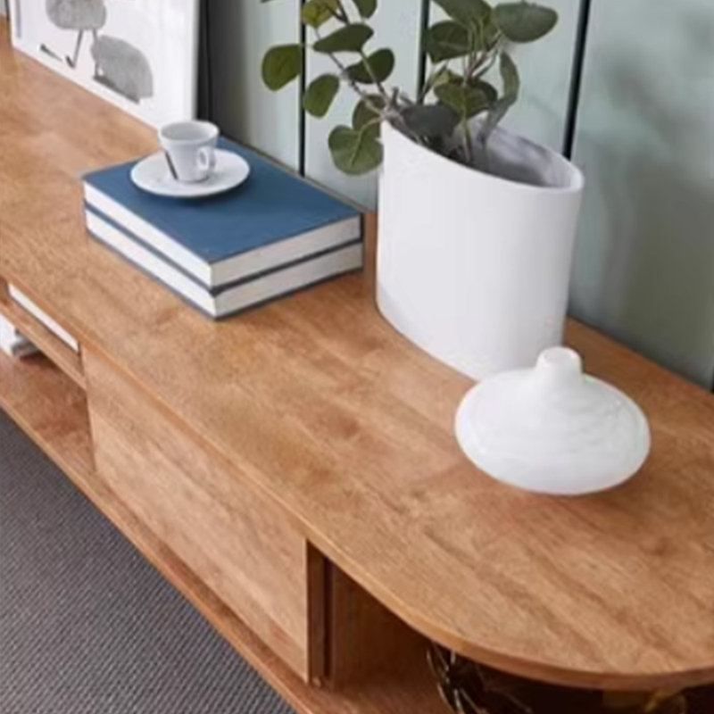 Meuble télé simple et rétro, Burlywood, 70.86"