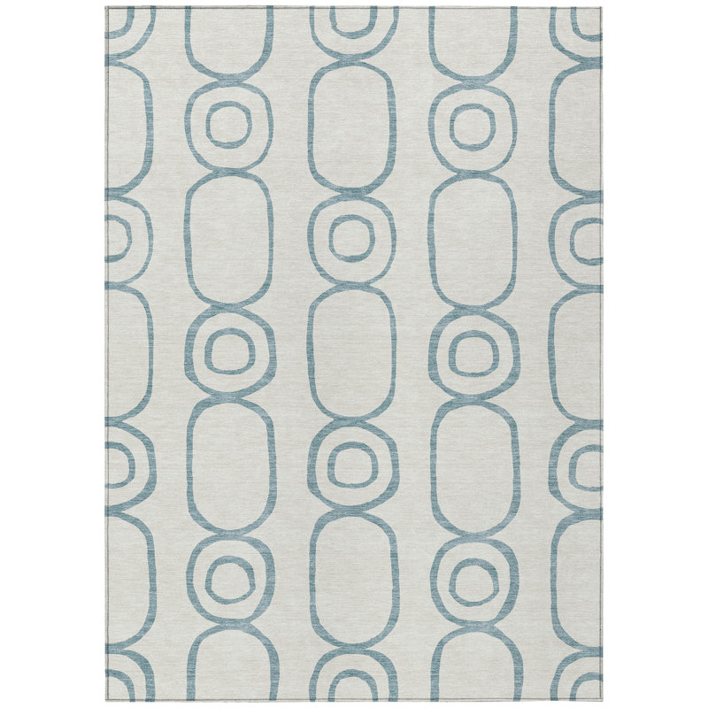 Machine Washable Indoor/Outdoor Chantille ACN2344 Geometric Rug, Rectangle 2'6" x 3'10"