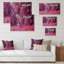 «Pink and Purple Fantasy Forest VII», reproduction sur toile flottante-726647819-726648816