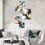 Ensemble de 5 reproductions d'art mural en marbre Jeremy