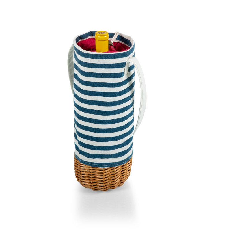Panier fourre-tout Malbec, Rayures bleu marine et blanches