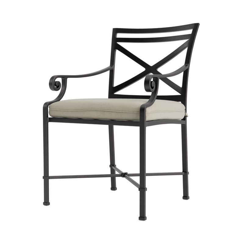 Venetian Outdoor Lounge Chair, Fusion Dove, Textured Pewter