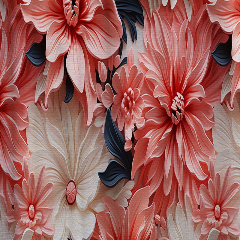 Corail Twilight Iv Tropical Motif I - Rideau tropical - Velours obscurcissant - 1 panneau, L 52 po x L 84 po