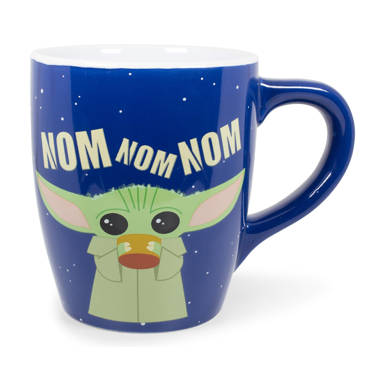 Silver Buffalo Star Wars yoda Best Mom Ever Ceramic Mug, Holds 20 Ounces