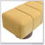 Banc de salle à manger rembourré avec tissu chenille jaune, pieds en bois robustes, capacité de poids de 300 lb, aucun assemblage requis pour une utilisation polyvalente-924291902