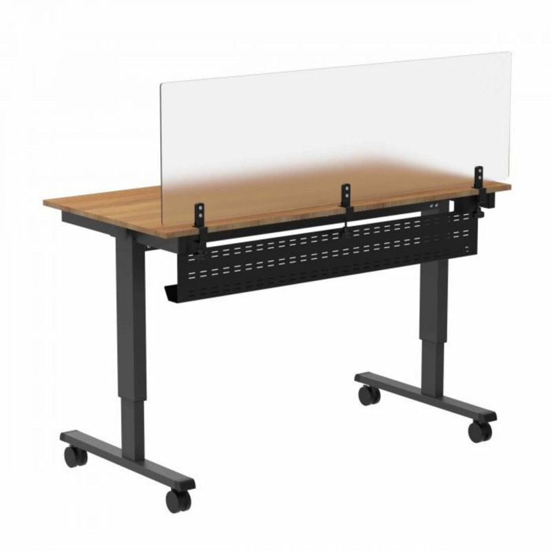 Bureau H 9,25 po Guleed, Noir, 9.25" H x 51" W x 5" D