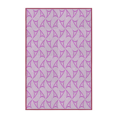 Tapis de zone mauve à motifs