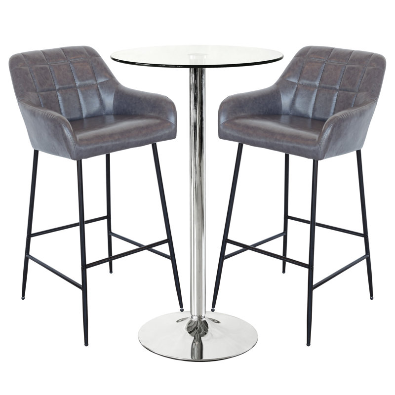 Pearman Dining Set, Grey/Black