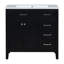 Armoire de salle de bain 36 po avec lavabo et tiroirs 36 po-750863126